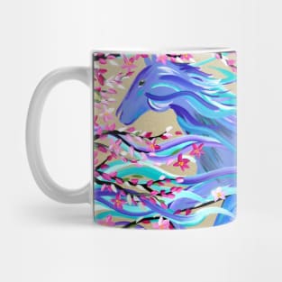 Abstract Horse Mug